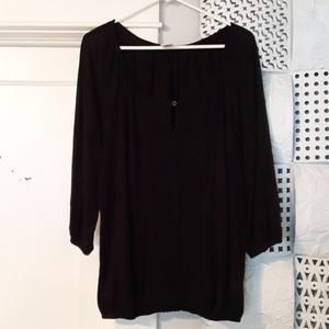 Faded glory  boho style croched  blouse 1X